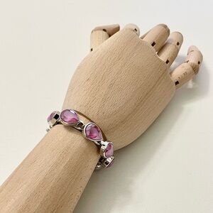 Pink and Silver Bracelet